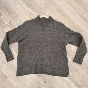 Everlane Grey Wool & Yak Hair Turtleneck Sweater Size Small
